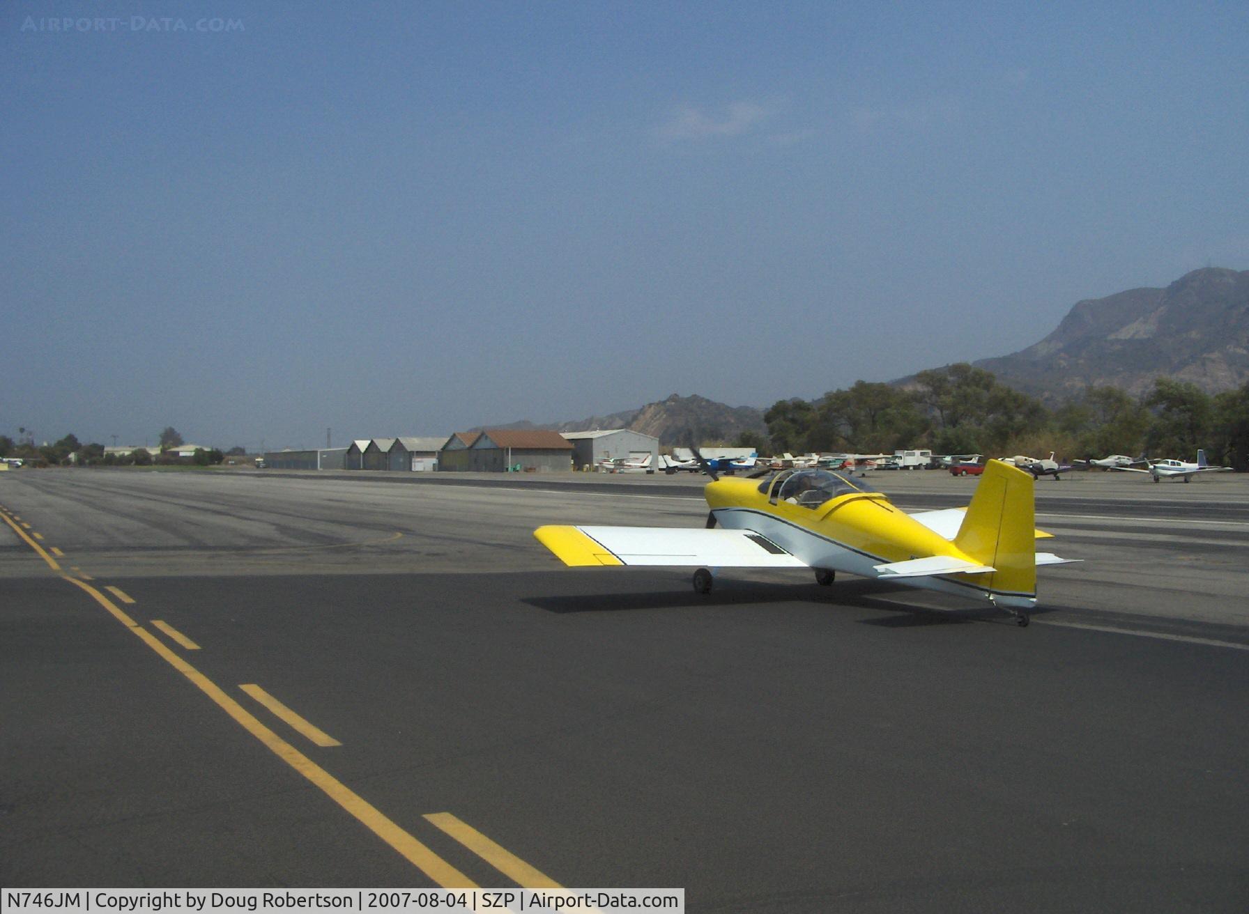 N746JM, 2007 Vans RV-7 C/N 71695, 2007 Malherbe/Malherbe VAN's RV-7, taxi