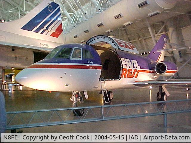 N8FE, 1969 Dassault Fan Jet Falcon (20D) C/N 199, Preserved at the Smithsonian Museum next to Dulles Airport Washington DC Falcon N8FE is one of several commercial exhibits which includes a Concorde!