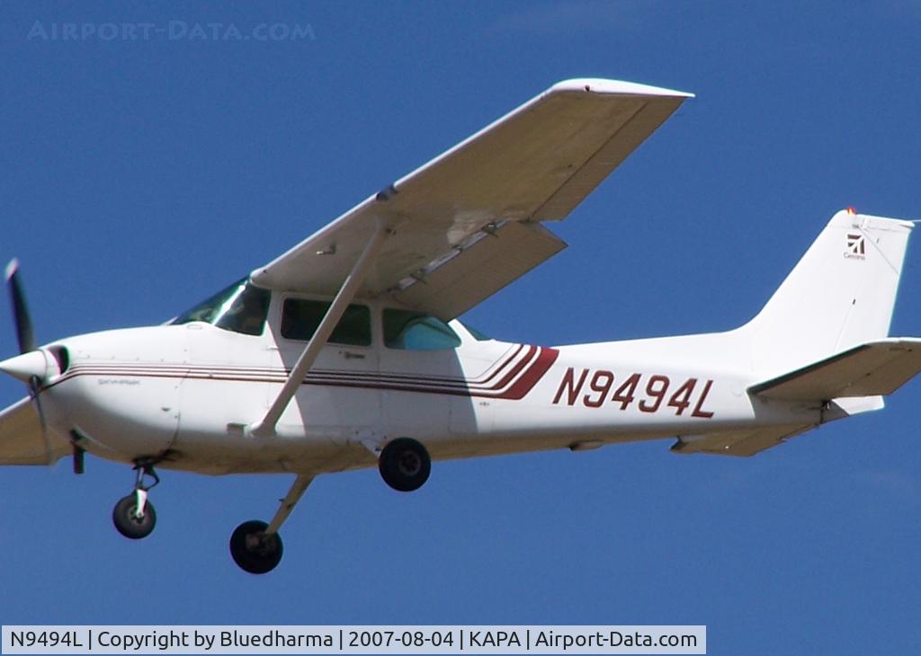 N9494L, 1986 Cessna 172P C/N 17276564, Landing on 17L (details)