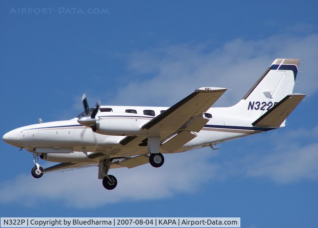 N322P, 1981 Cessna 441 Conquest II C/N 441-0274, Landing 17L