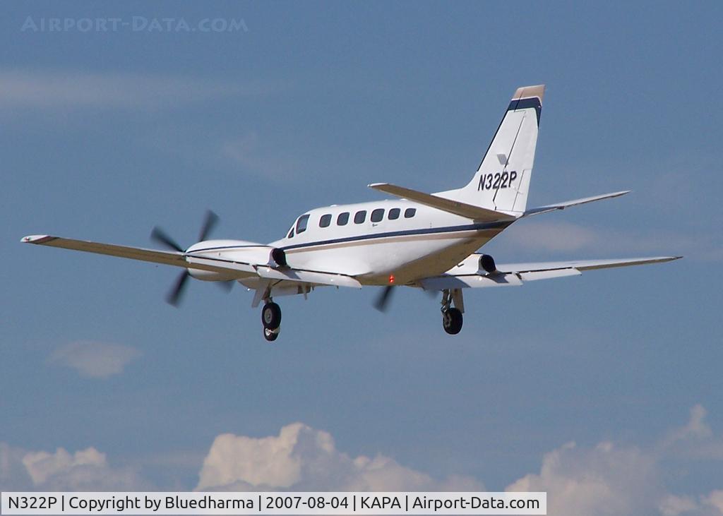 N322P, 1981 Cessna 441 Conquest II C/N 441-0274, Landing 17L