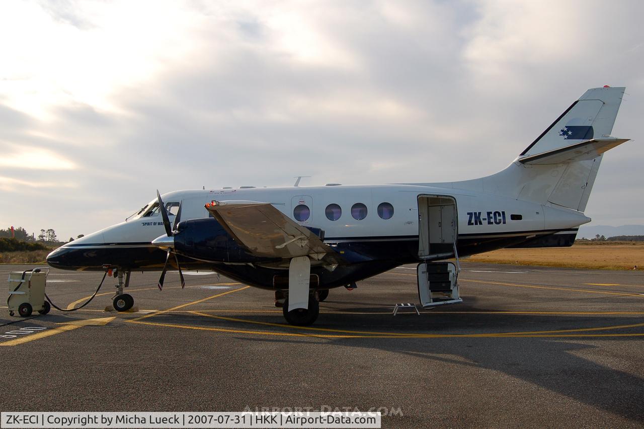 ZK-ECI, 1991 British Aerospace BAe-3201 Jetstream C/N 946, Just arrived from Christchurch