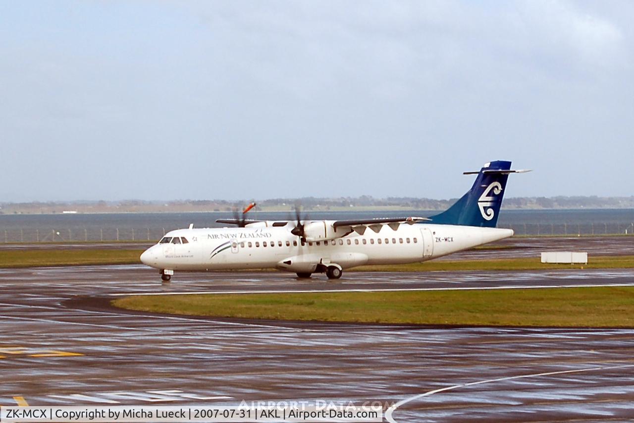 ZK-MCX, 2002 ATR 72-212A C/N 687, Just arrived in Auckland