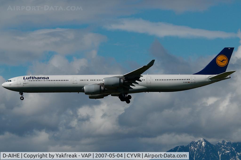 D-AIHE, 2003 Airbus A340-642 C/N 540, Lufthansa Airbus 340-600