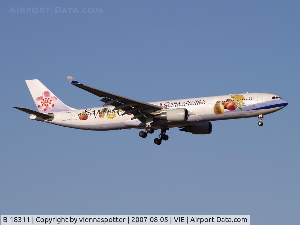 B-18311, 2006 Airbus A330-202 C/N 752, China Airlines A330 Scs