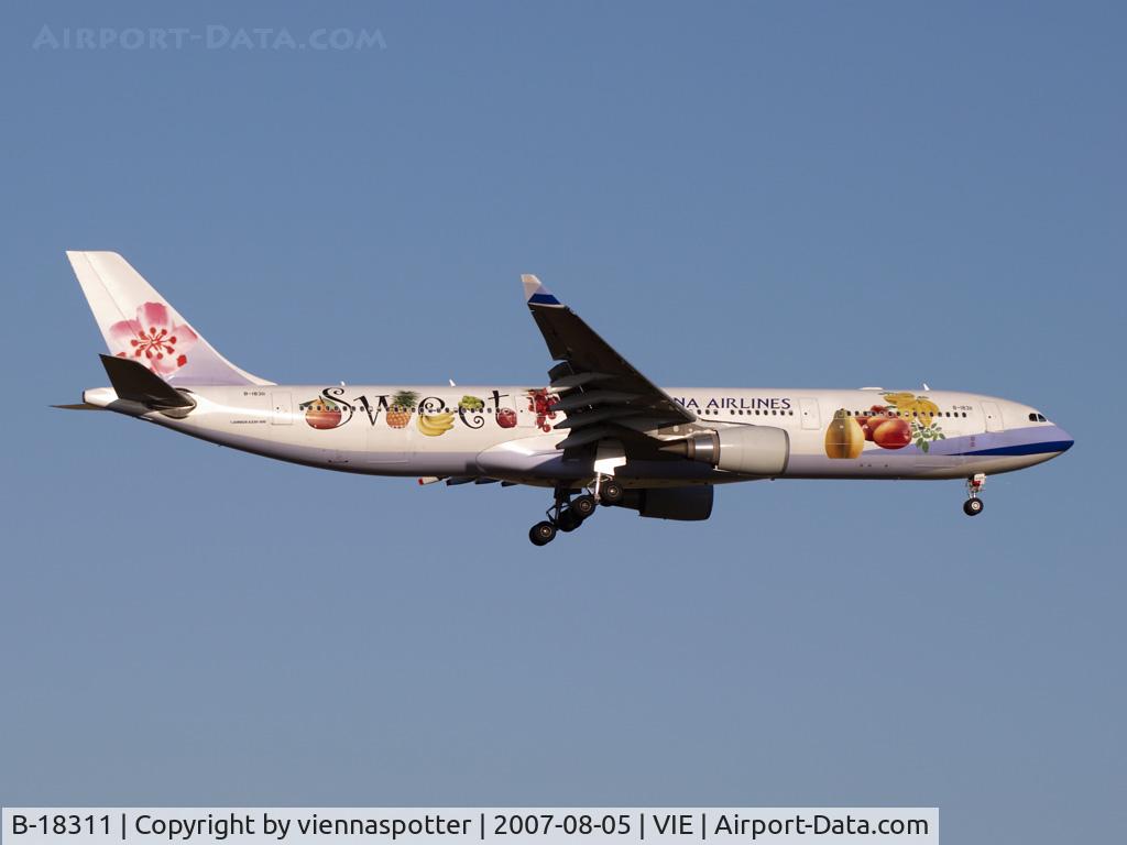 B-18311, 2006 Airbus A330-202 C/N 752, China Airlines A330 Scs
