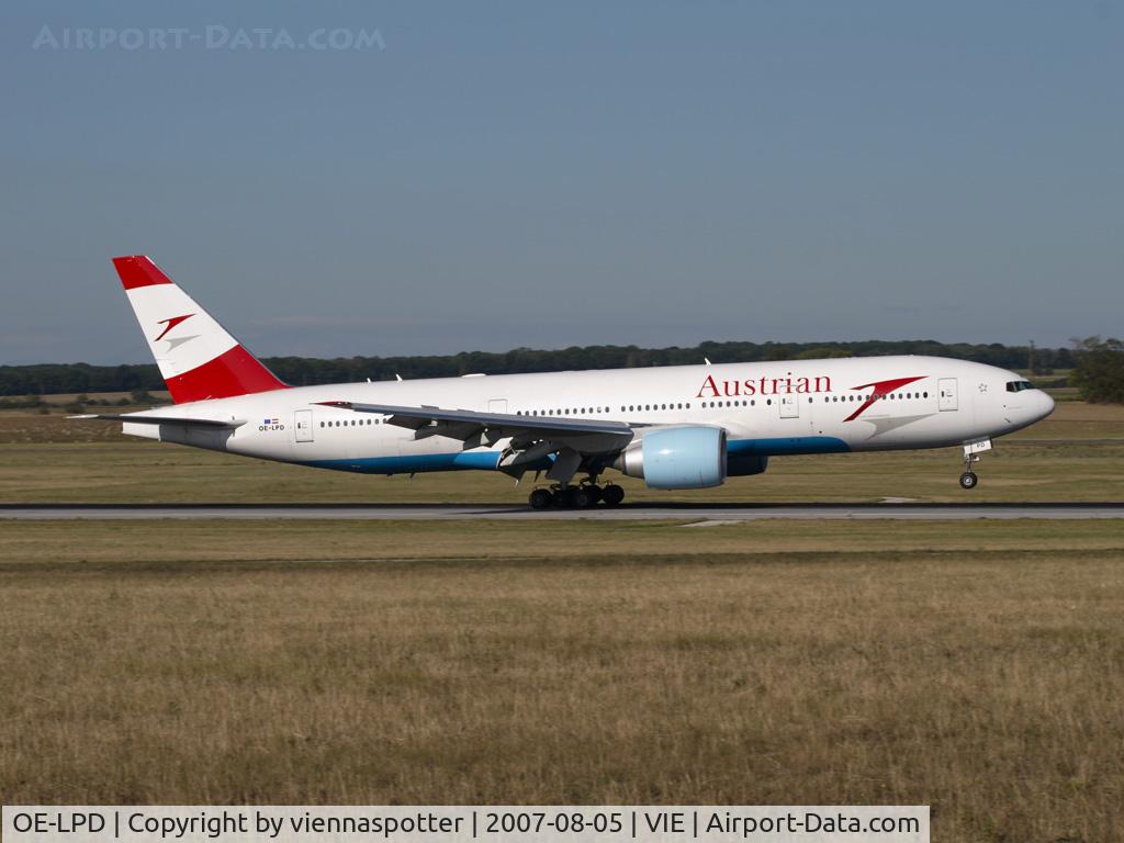 OE-LPD, 2006 Boeing 777-2Z9/ER C/N 35960, Austrian B777, the newest one!