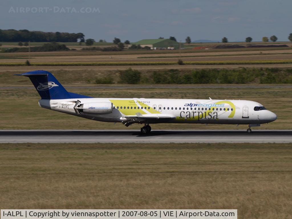 I-ALPL, 1988 Fokker 100 (F-28-0100) C/N 11250, Returning from a testflight after maintanance