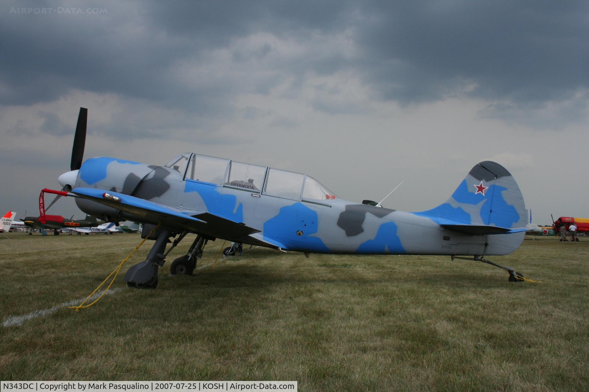N343DC, 2004 Yakovlev (Aerostar) Yak-52TW C/N 0412508, YAK-52TW