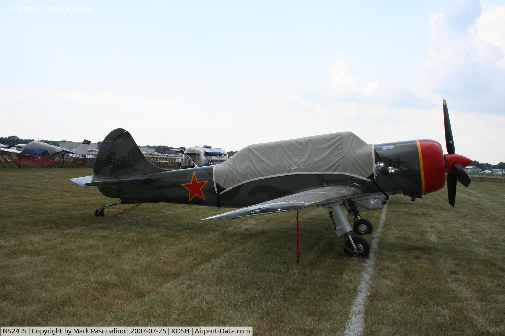 N524JS, 2003 Yakovlev (Aerostar) Yak-52TW C/N 0312410, YAK-52TW