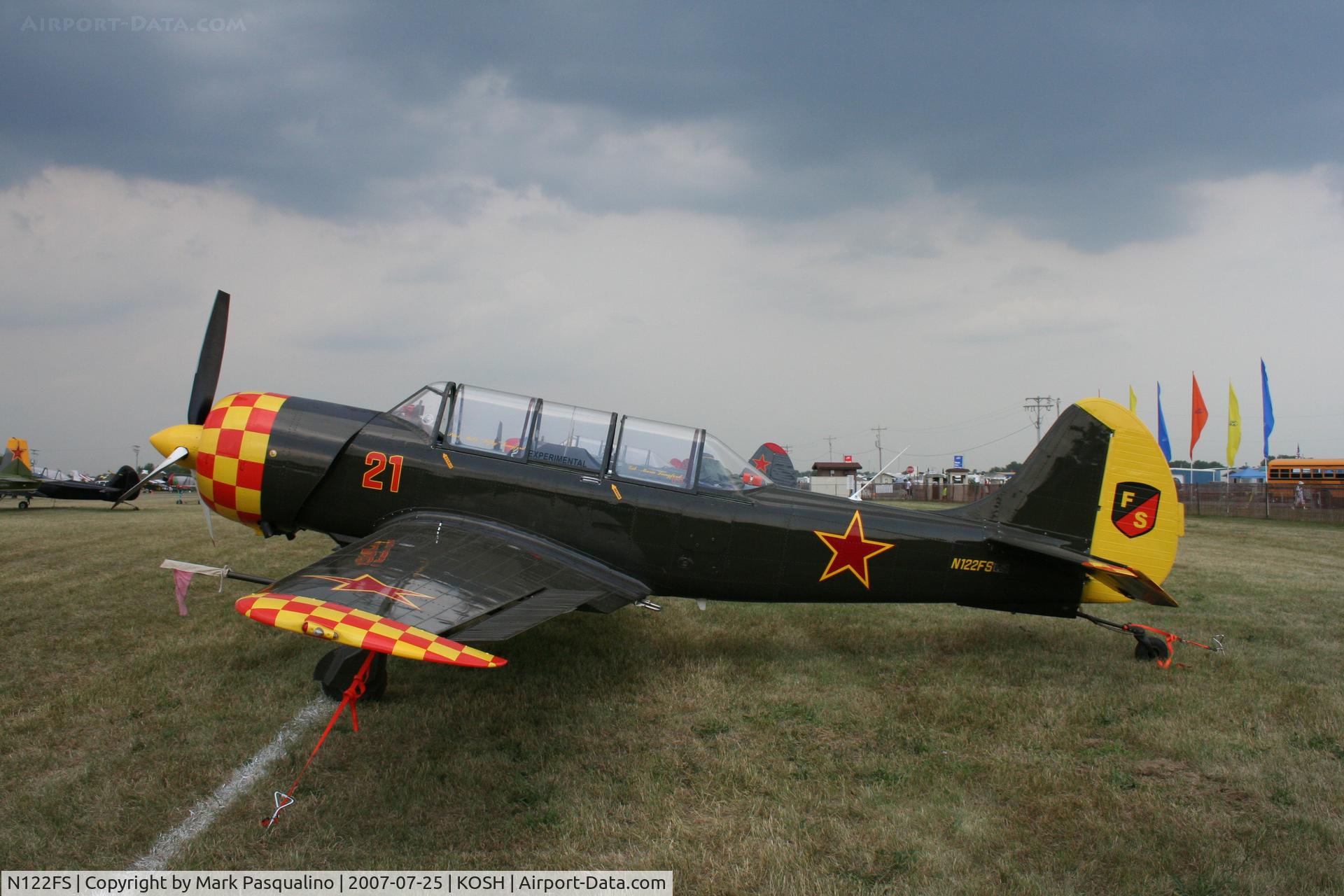 N122FS, 2003 Yakovlev (Aerostar) Yak-52TW C/N 0312408, YAK-52TW