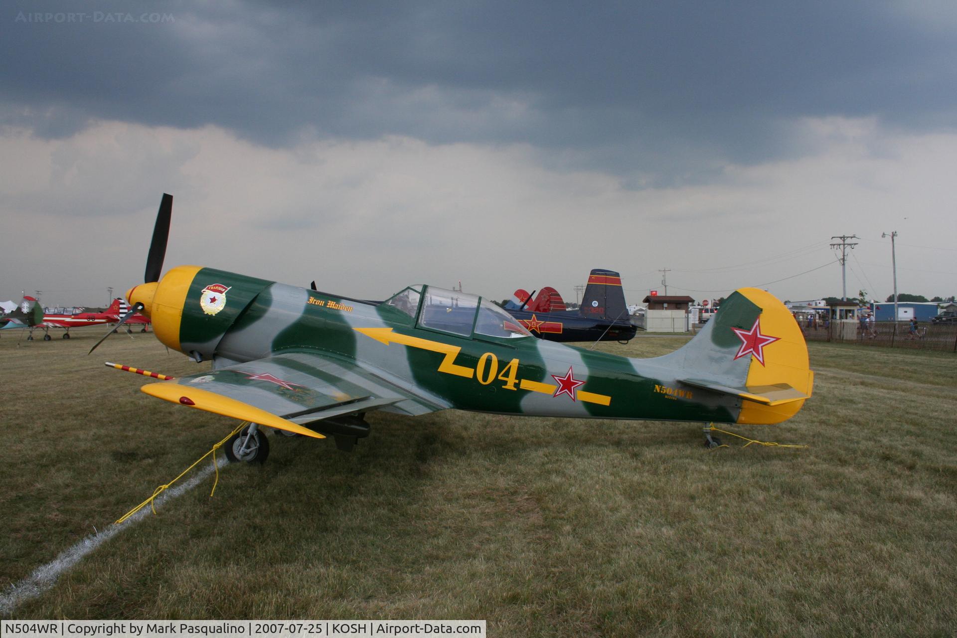 N504WR, 1981 Yakovlev Yak-50 C/N 812104, YAK-50