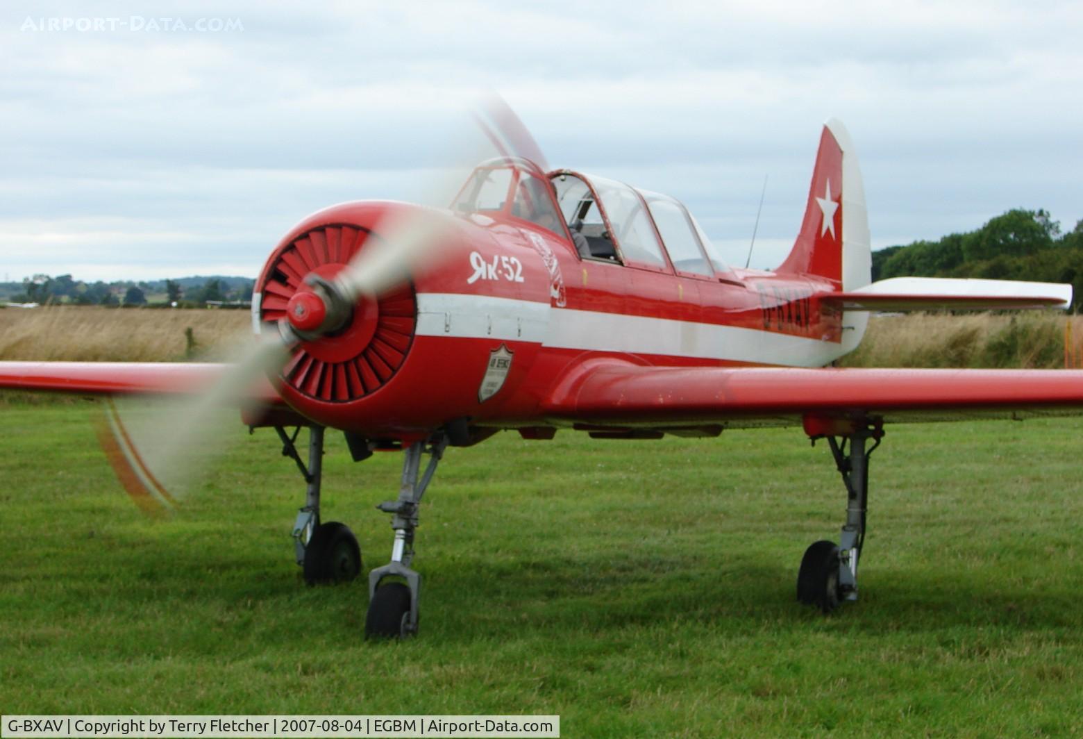 G-BXAV, 1991 Yakovlev (Aerostar) Yak-52 C/N 9111608, Yak 52