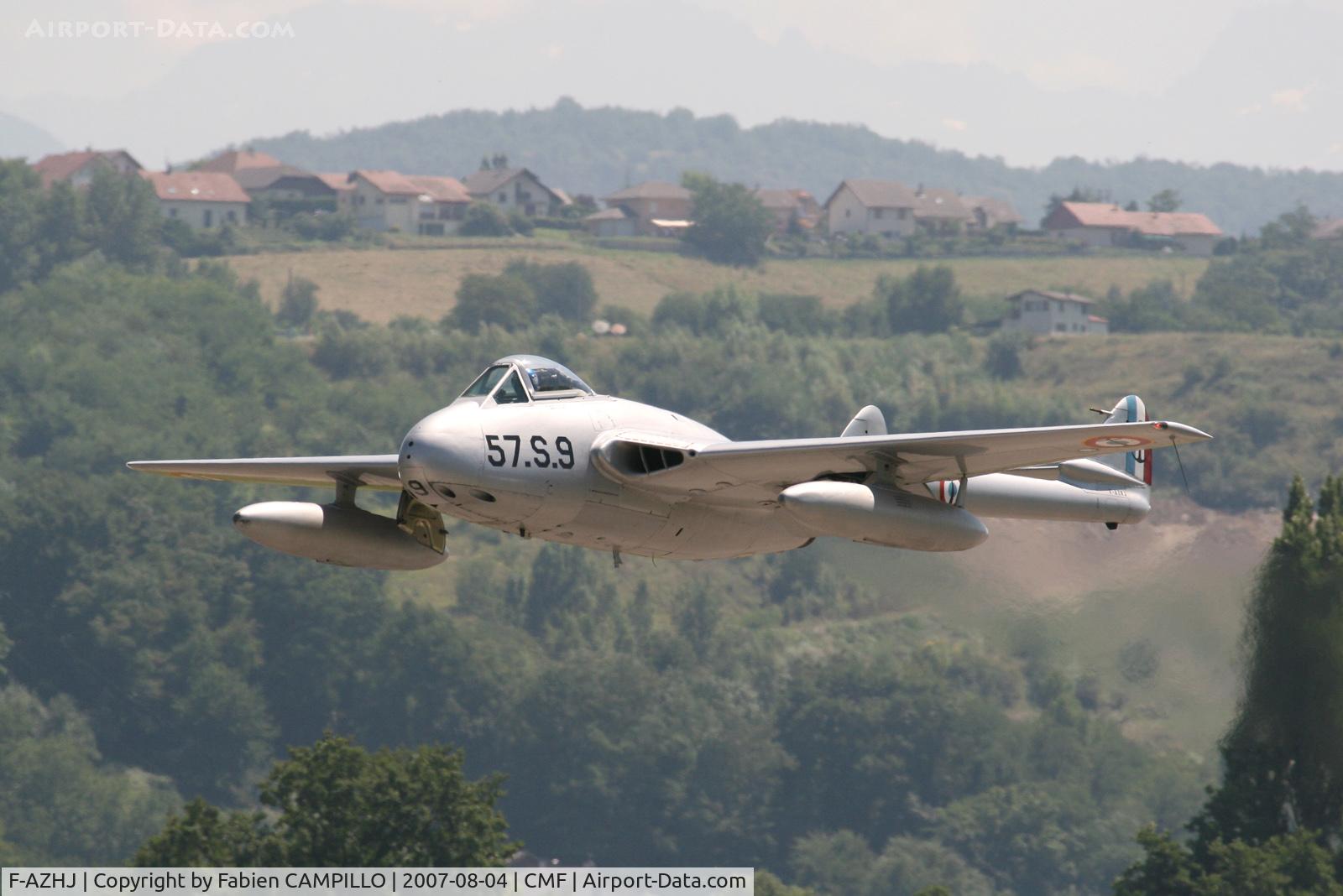 F-AZHJ, De Havilland (FFA) Vampire FB.6 (DH-100) C/N 668, Technolac 2007
