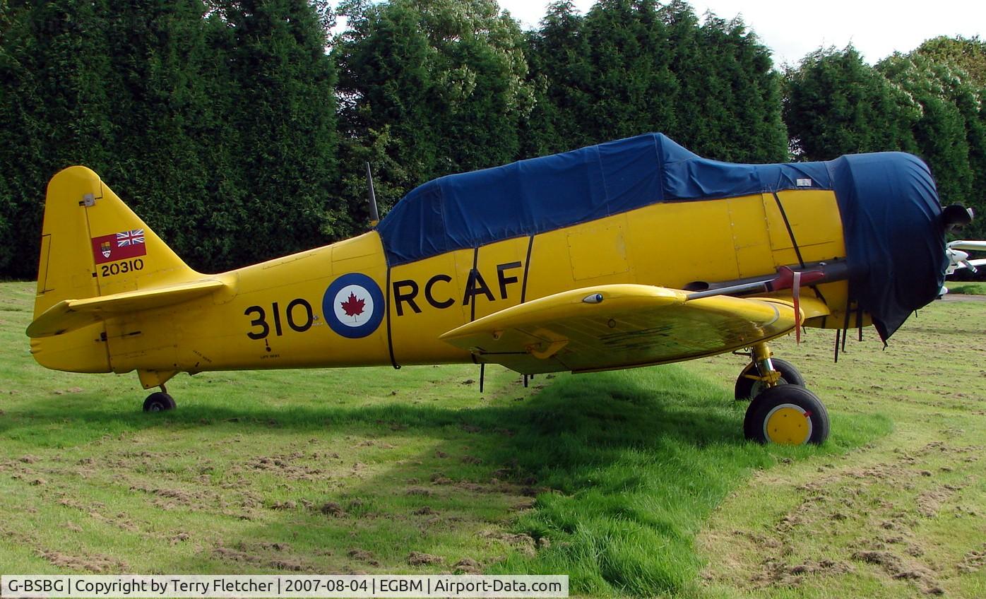 G-BSBG, 1952 Canadian Car & Foundry T-6H Harvard Mk.4 C/N CCF4-483, Wears Canadian Air Force Colours and Marks CAF 20310
