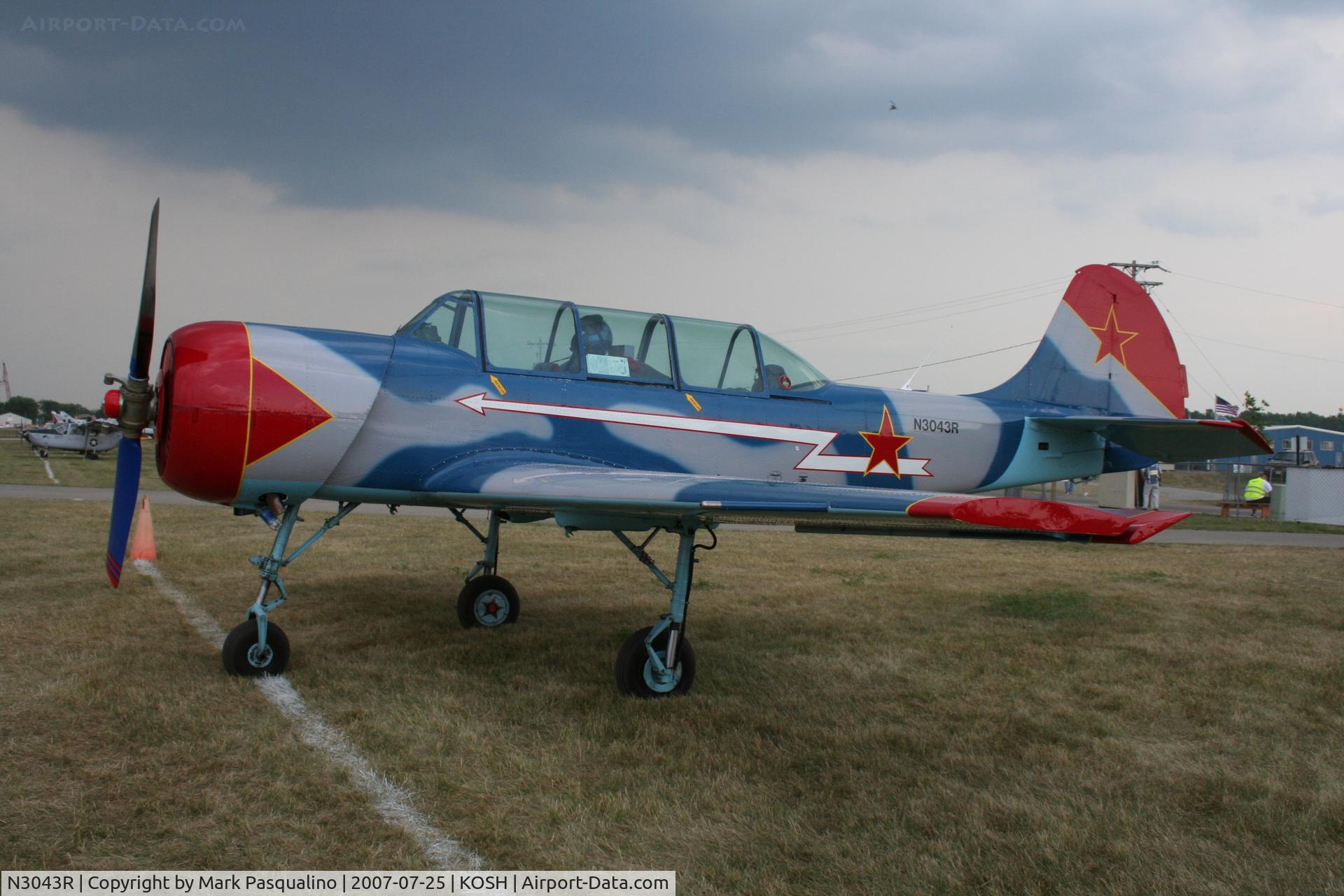 N3043R, 1983 Yakovlev (Aerostar) Yak-52 C/N 833711, YAK-52