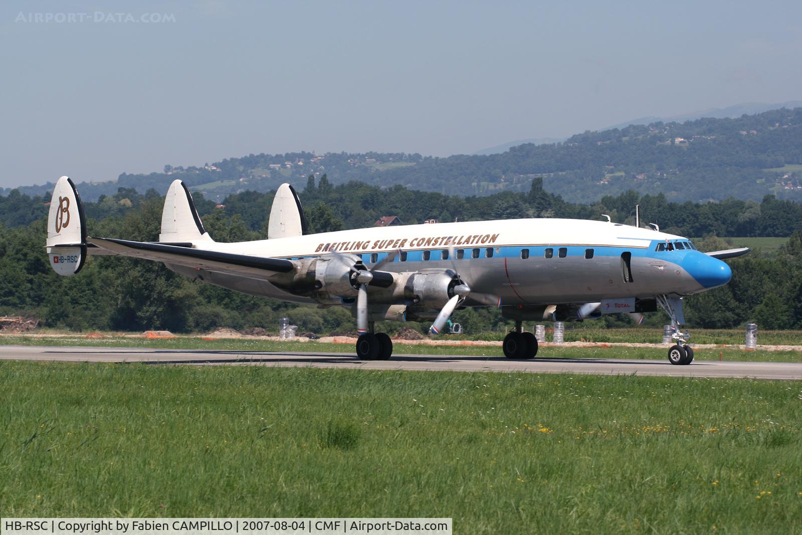 HB-RSC, 1955 Lockheed C-121C Super Constellation (L-1049F) C/N 1049F-4175, Technolac 2007