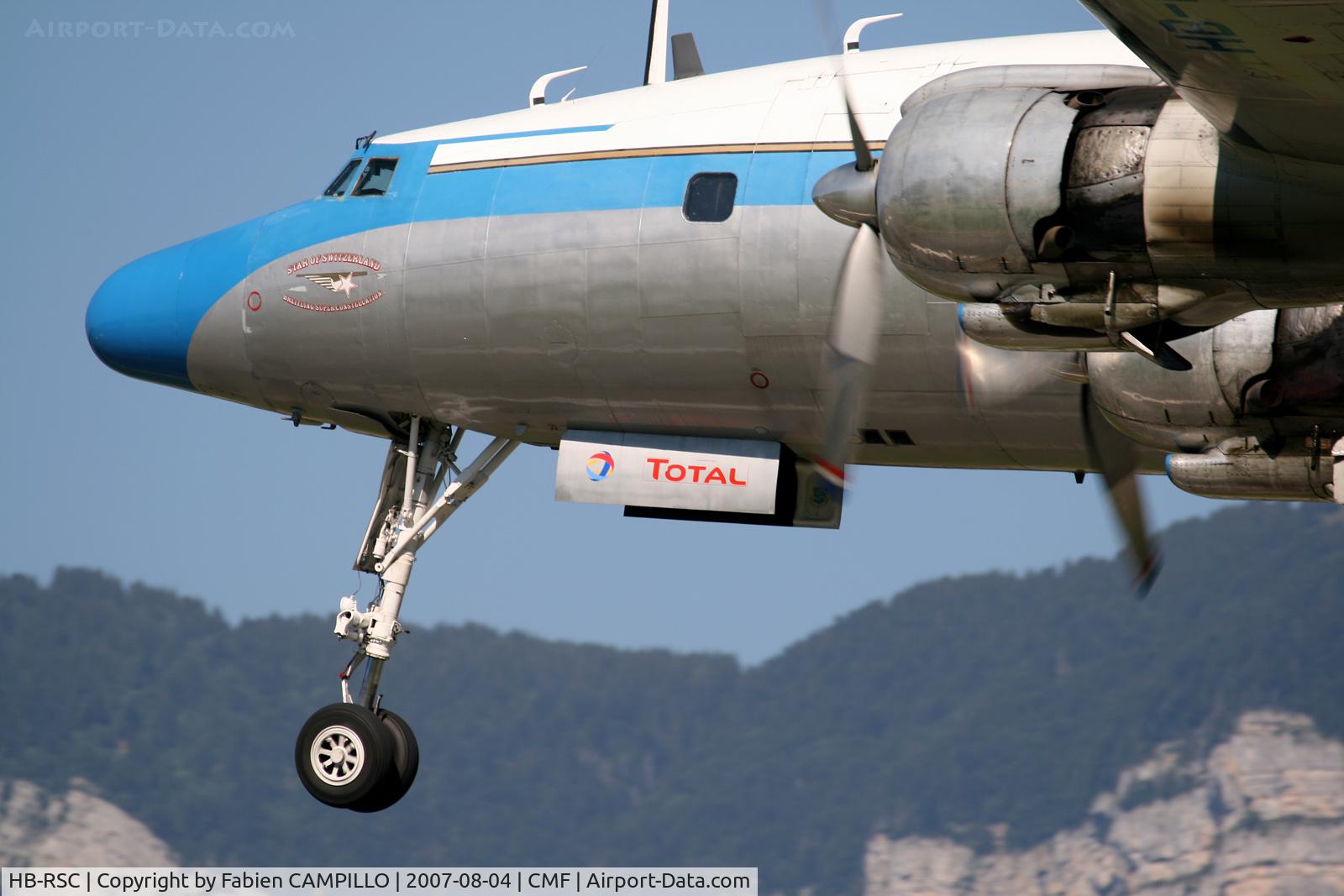 HB-RSC, 1955 Lockheed C-121C Super Constellation (L-1049F) C/N 1049F-4175, Technolac 2007