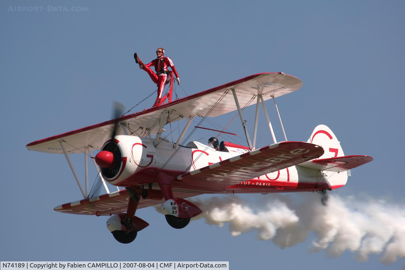 N74189, 1941 Boeing PT-17/R985 Kaydet (A75N1) C/N 75-717, Technolac 2007