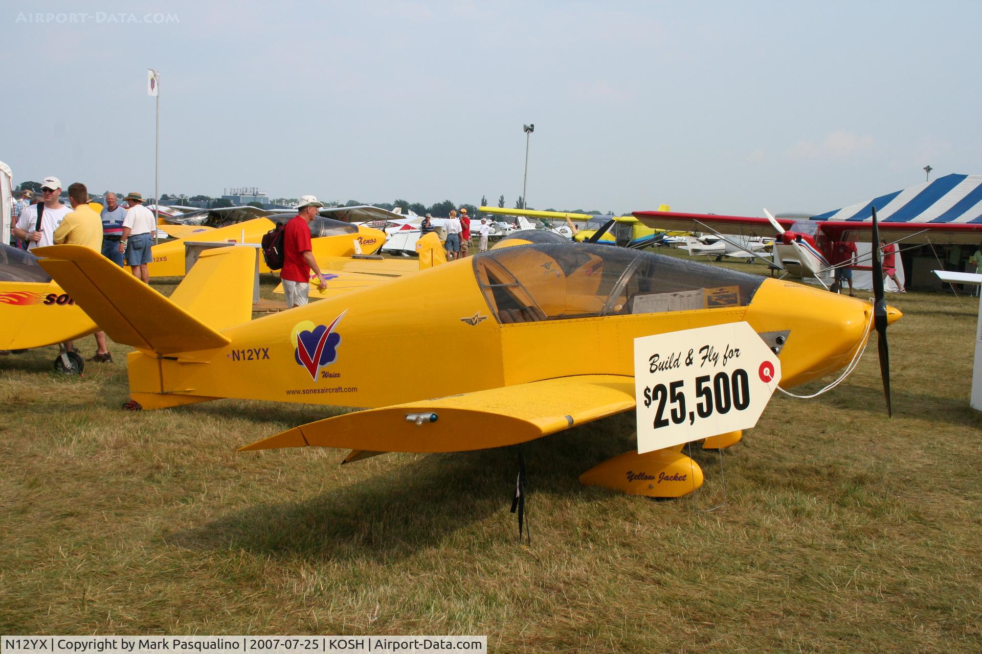 N12YX, 2003 Sonex Waiex C/N W0001, Sonex Limited Waiex