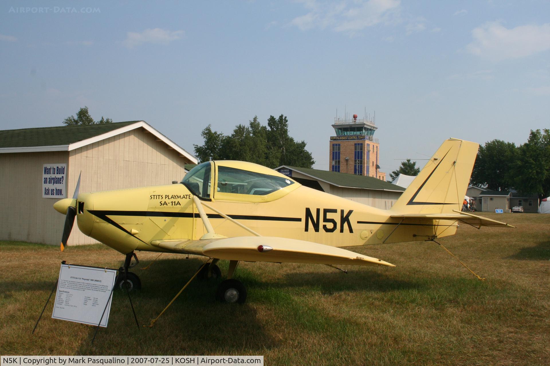N5K, 1964 Stits SA-11A Playmate C/N 64-1, Stits Playmate