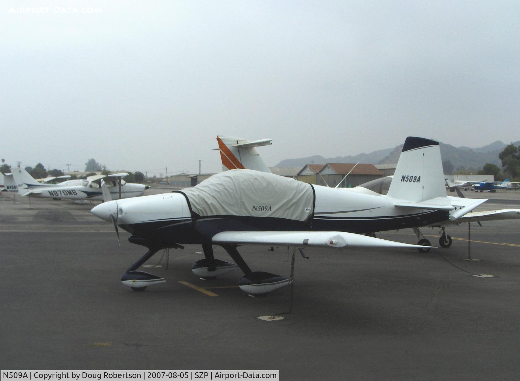 N509A, 2006 Vans RV-9A C/N 91011, 2006 Necochea VAN's RV-9A, Lycoming O-320-D1A 160 Hp