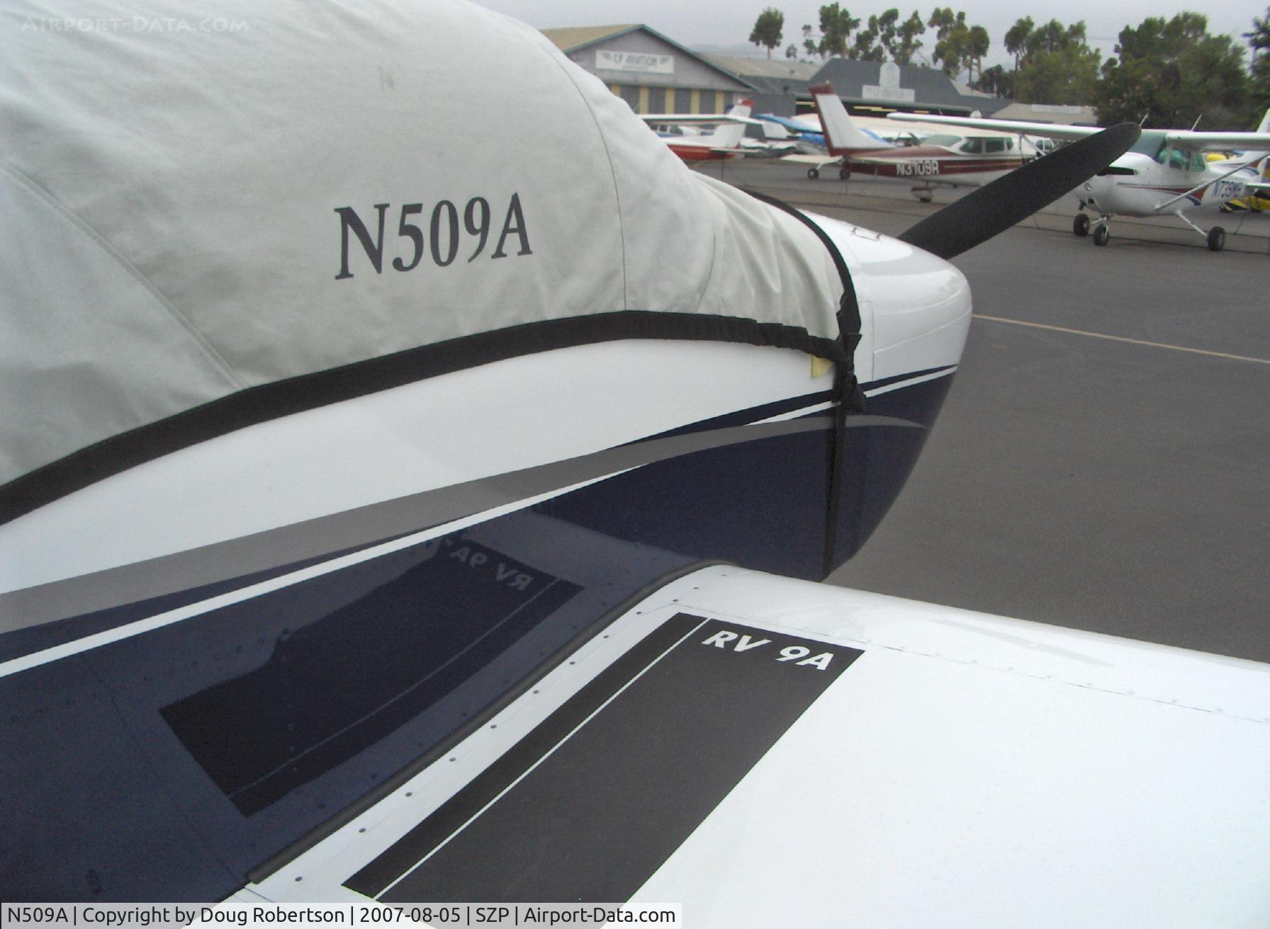 N509A, 2006 Vans RV-9A C/N 91011, 2006 Necochea VAN's RV-9A, Lycoming O-320-D1A 160 Hp