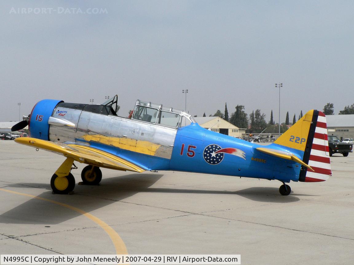 N4995C, 1949 North American T-6G Texan C/N 168-481, At March ARB's open house and airshow