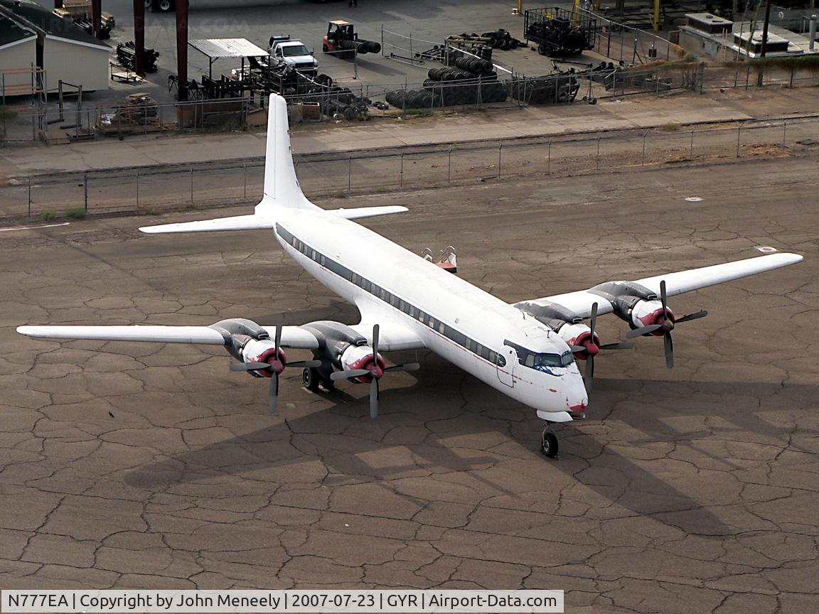 N777EA, 1958 Douglas DC-7C Seven Seas Seven Seas C/N 45549, Looking good despite its many years in storage.
