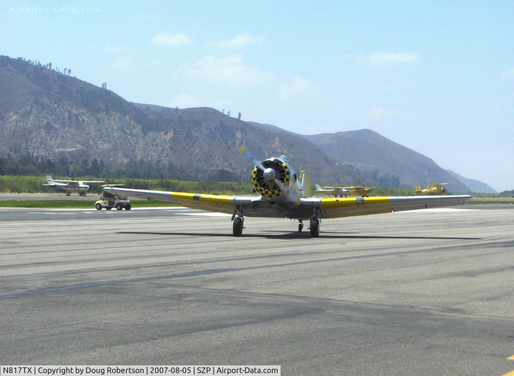 N817TX, 1942 North American AT-6D Texan C/N 88-18022 (42-86241), 1942 North American AT-6D TEXAN 'Problem Child', P&W R-1340 600 Hp, taxi