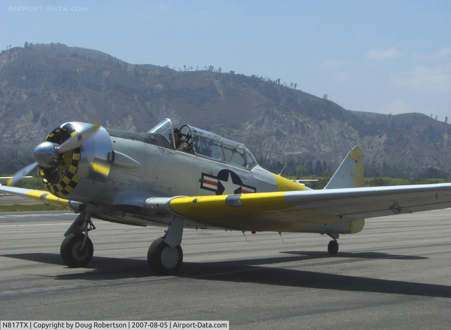 N817TX, 1942 North American AT-6D Texan C/N 88-18022 (42-86241), 1942 North American AT-6D TEXAN 'Problem Child', P&W R-1340 600 Hp, taxi