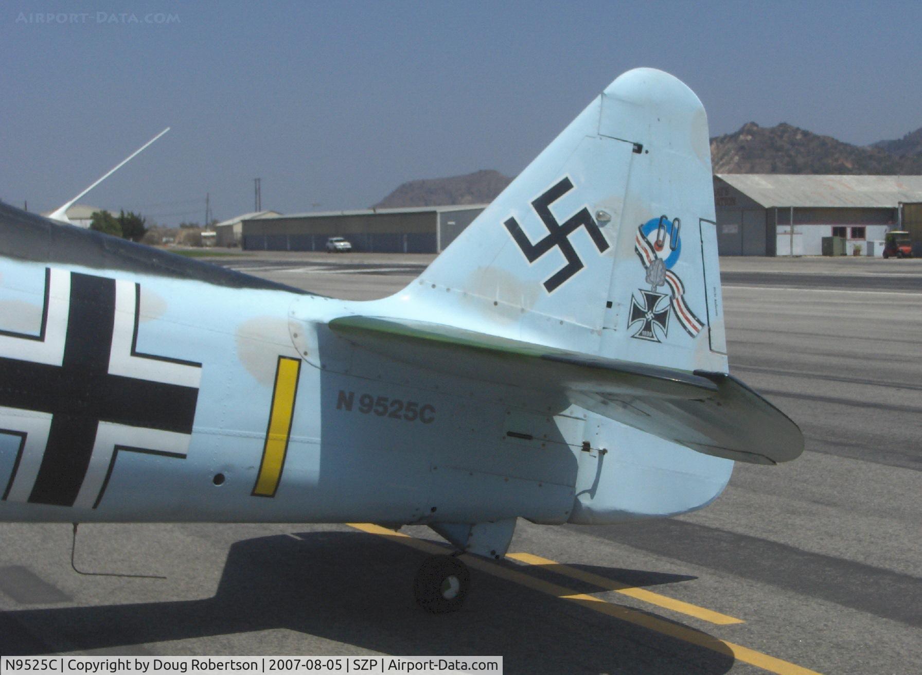 N9525C, North American AT-6C Texan C/N 88-12407, North American AT-6C TEXAN of The Condor Squadron, P&W R-1340 600 Hp, tail logo