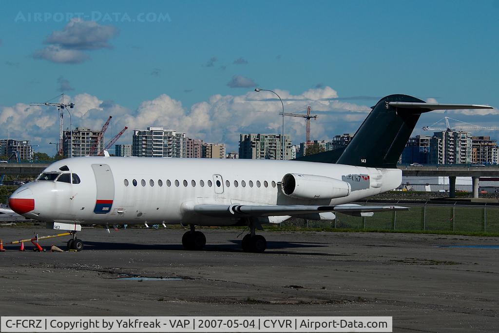 C-FCRZ, 1972 Fokker F.28-1000 Fellowship C/N 11061, Fokker 28