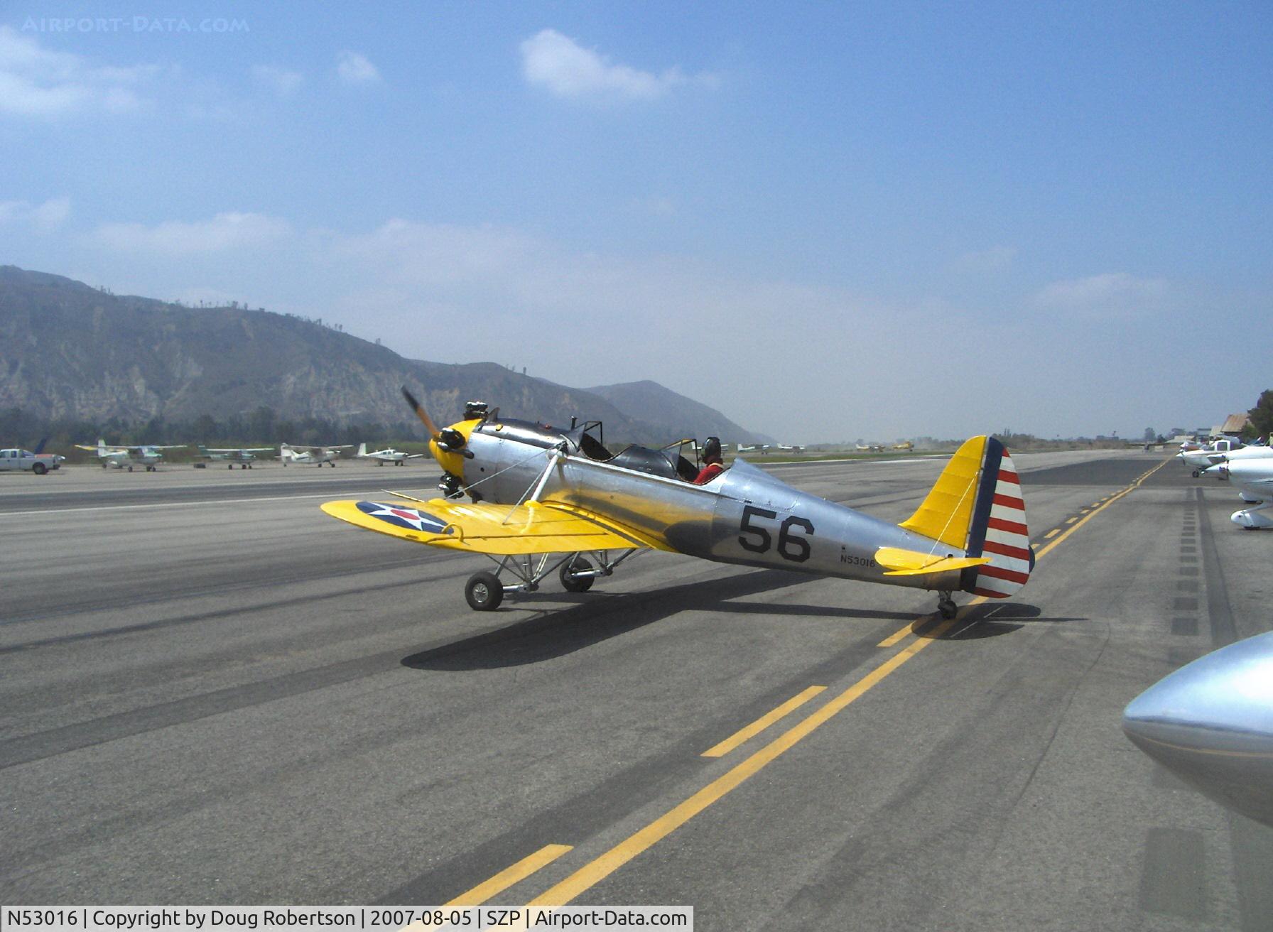 N53016, Thrush Aircraft Inc S2R-G10 C/N G10-169, 1942 Ryan ST3KR as PT-22, Kinner R5-540-1 160 Hp