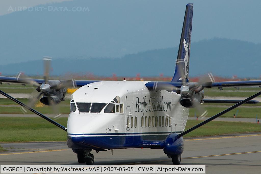 C-GPCF, 1983 Short 360-300 C/N SH.3620, Pacific Coastal Shorts 360