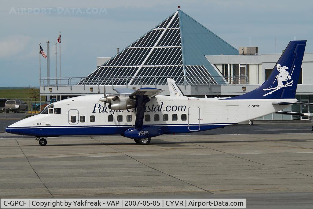 C-GPCF, 1983 Short 360-300 C/N SH.3620, Pacific Coastal Shorts 360
