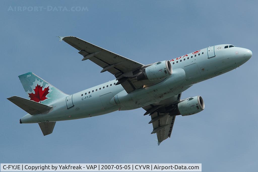 C-FYJE, 1996 Airbus A319-114 C/N 656, Air Canada Airbus 319