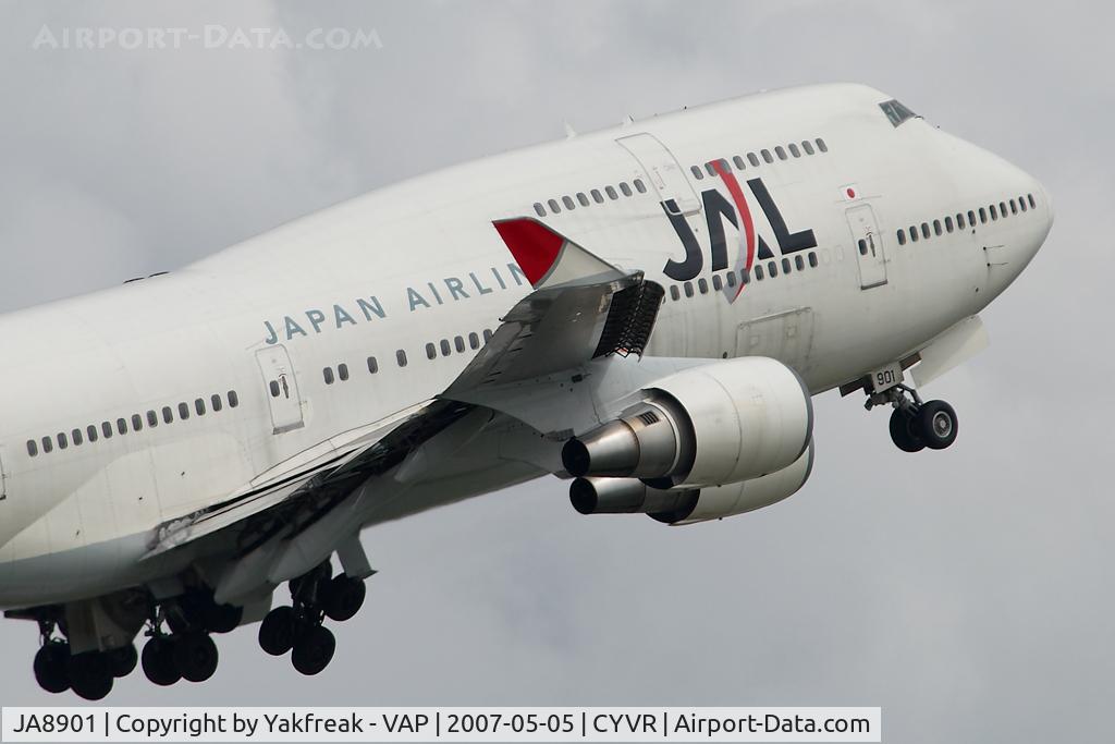 JA8901, 1992 Boeing 747-446 C/N 26343, Japan Airlines Boeing 747-400