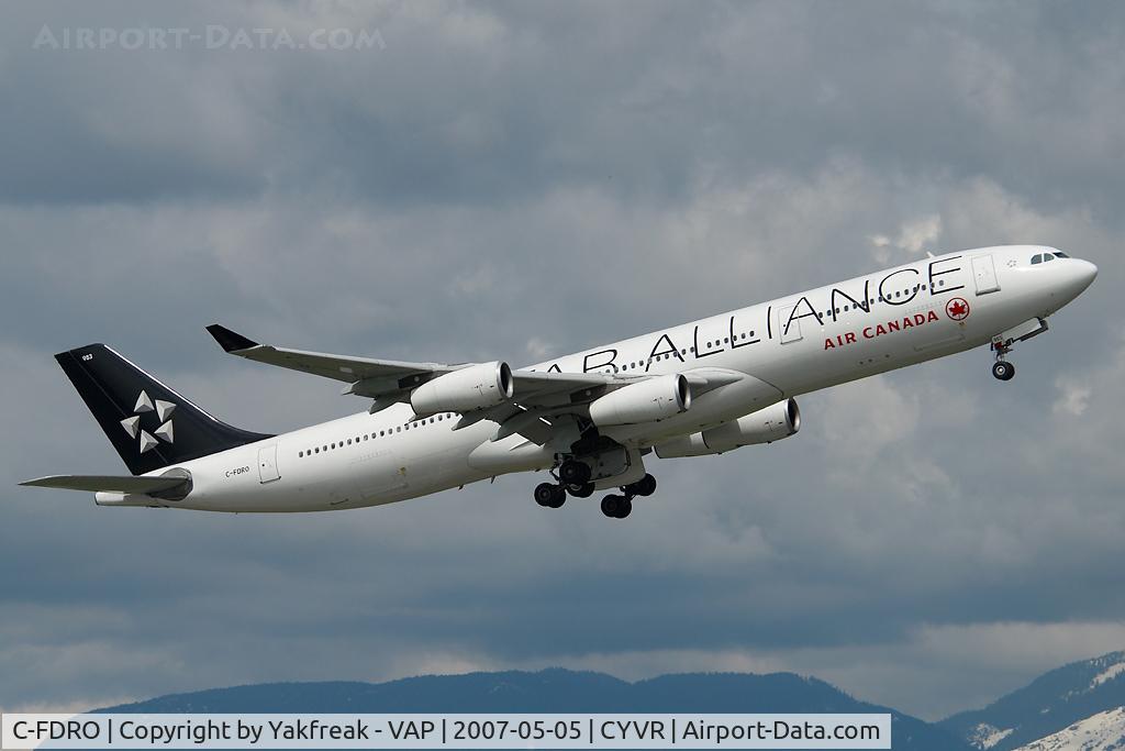 C-FDRO, 1994 Airbus A340-312 C/N 048, Air Canada Airbus 340-300 in Star Alliance colors