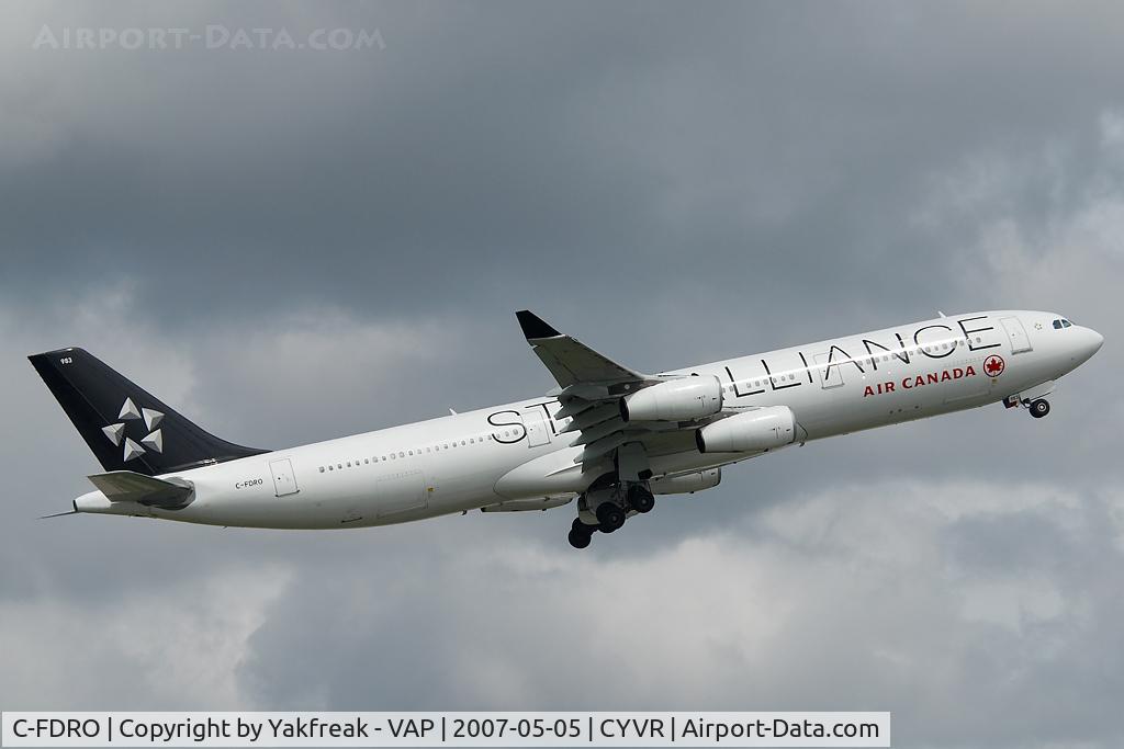 C-FDRO, 1994 Airbus A340-312 C/N 048, Air Canada Airbus 340-300 in Star Alliance colors