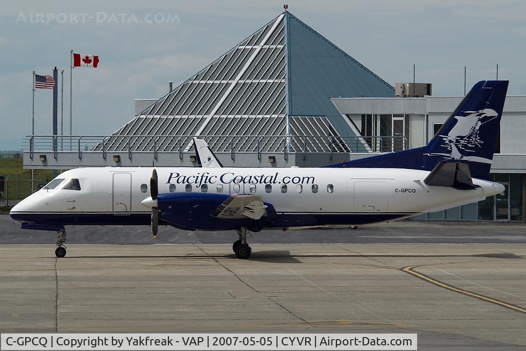 C-GPCQ, 1986 Saab SF340A C/N 340A-043, Pacific Coastal Saab 340