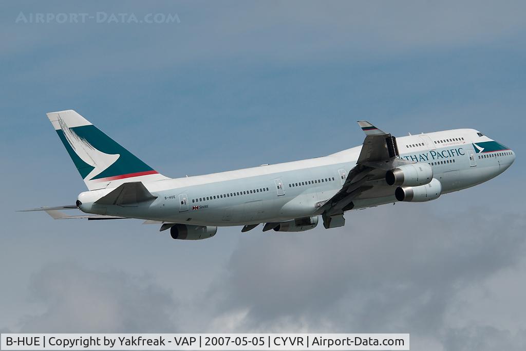B-HUE, 1993 Boeing 747-467 C/N 27117, Cathay Pacific Boeing 747-400