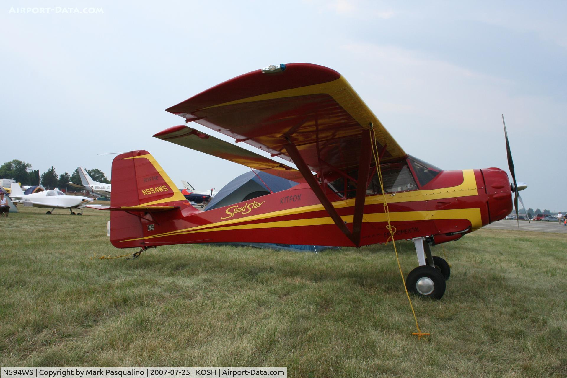 N594WS, 1994 Skystar Kitfox Series 5 Speedster C/N EBS 005, Speedster