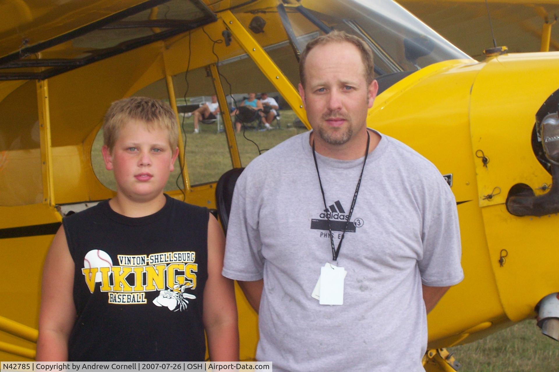 N42785, 1945 Piper J3L-65 Cub C/N 15099, Our first flight to Oshkosh