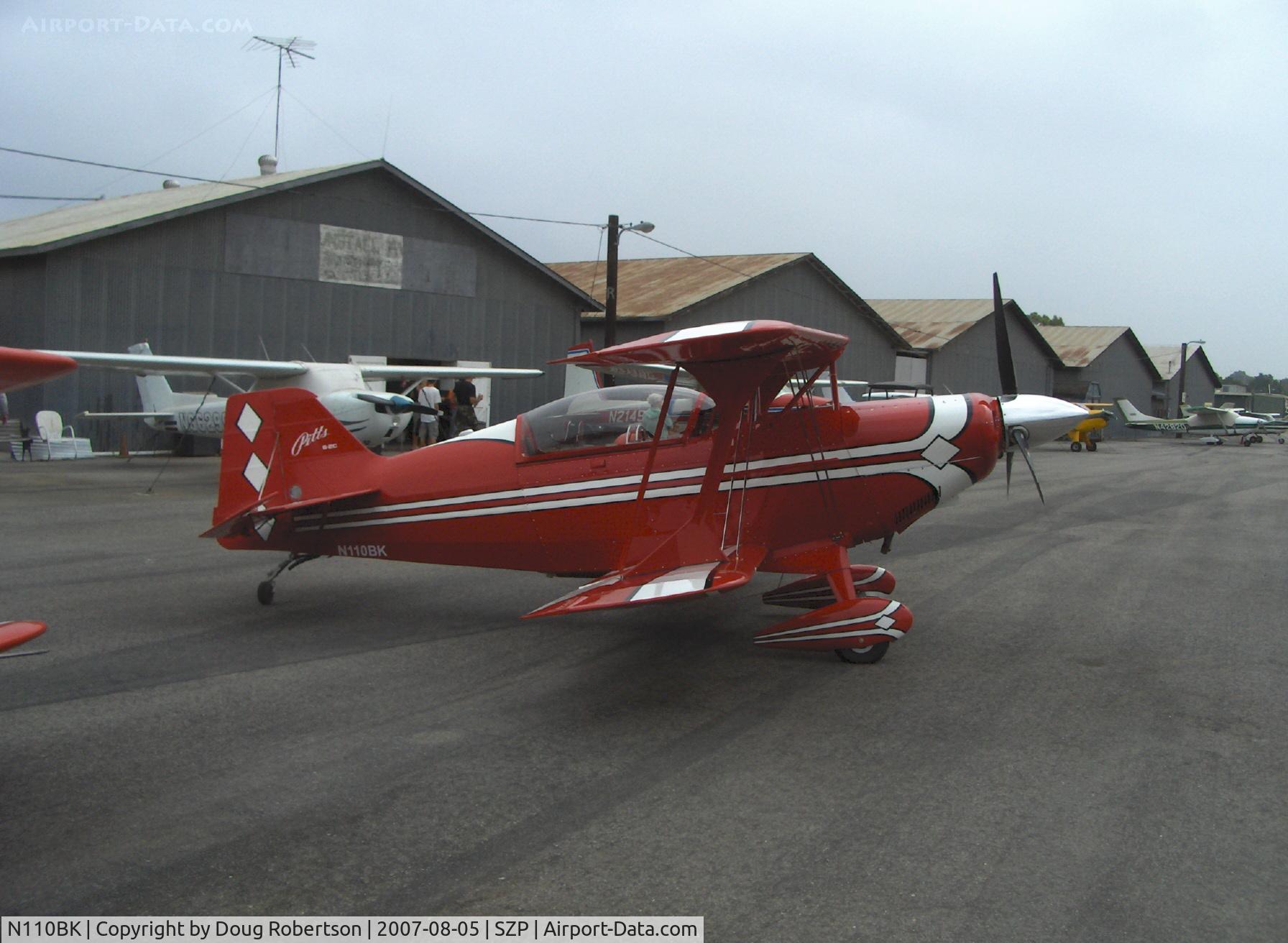 N110BK, 2007 Aviat Pitts S-2C Special C/N 6077, Aviat PITTS S-2C, Lycoming AEIO-540-D4A5 260 Hp