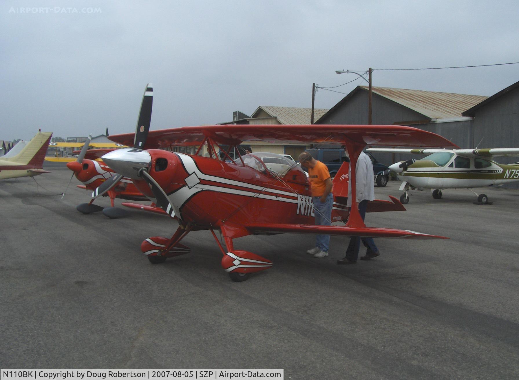 N110BK, 2007 Aviat Pitts S-2C Special C/N 6077, Aviat PITTS S-2C, Lycoming AEIO-540-D4A5 260 Hp