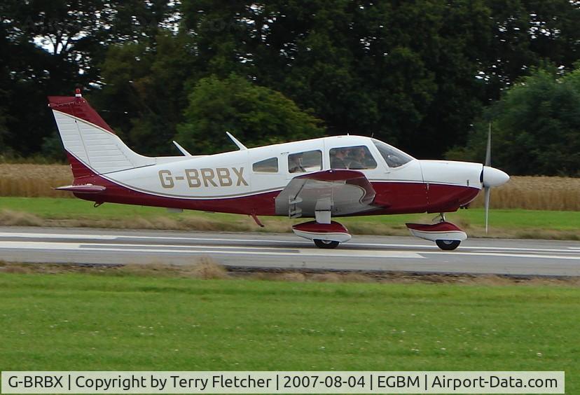 G-BRBX, 1976 Piper PA-28-181 Cherokee Archer II C/N 28-7690185, Piper -28-181
