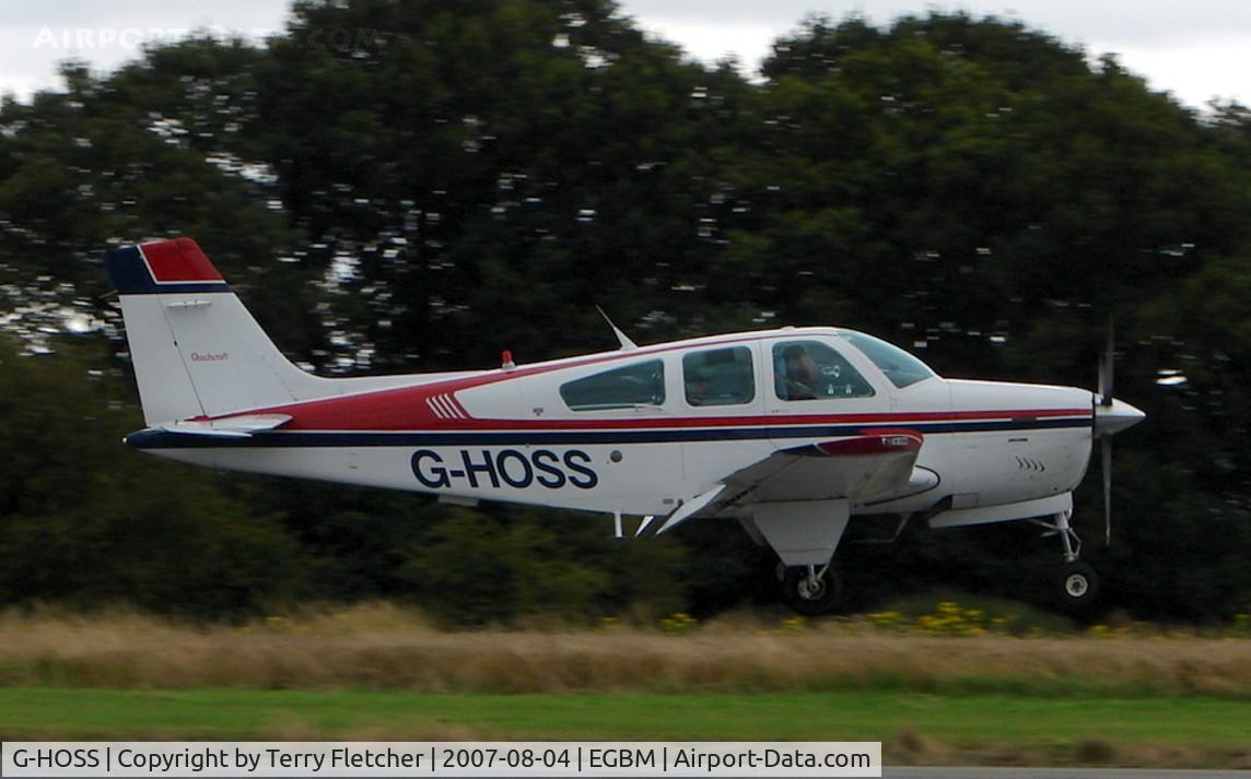 G-HOSS, 1987 Beech F33A Bonanza C/N CE-1151, Beech F33A