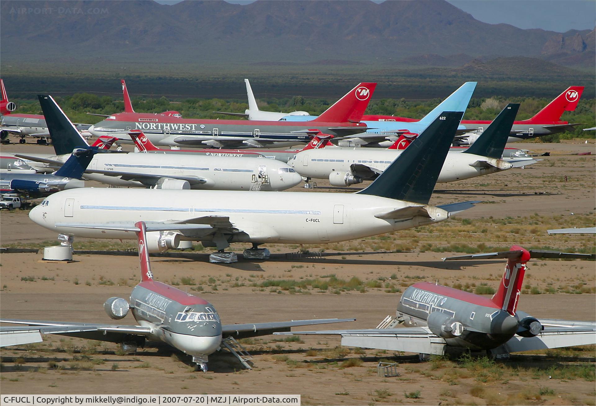 C-FUCL, 1983 Boeing 767-209 C/N 22682, This ex Air Canada sits sadly among many other aircraft in the Arizona desert awaiting an uncertain fate