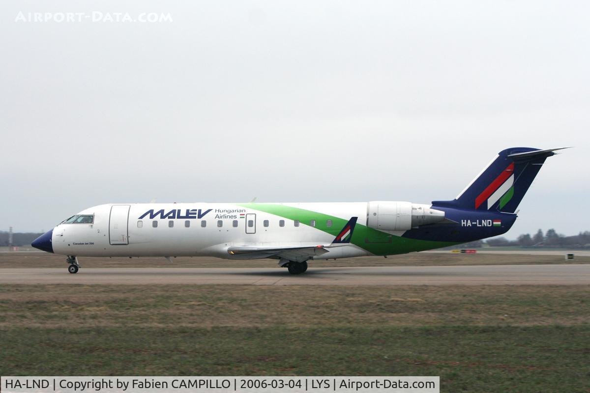 HA-LND, 2003 Bombardier CRJ-200ER (CL-600-2B19) C/N 7807, Malev